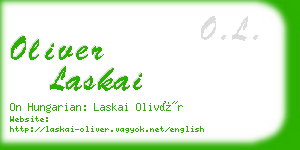 oliver laskai business card